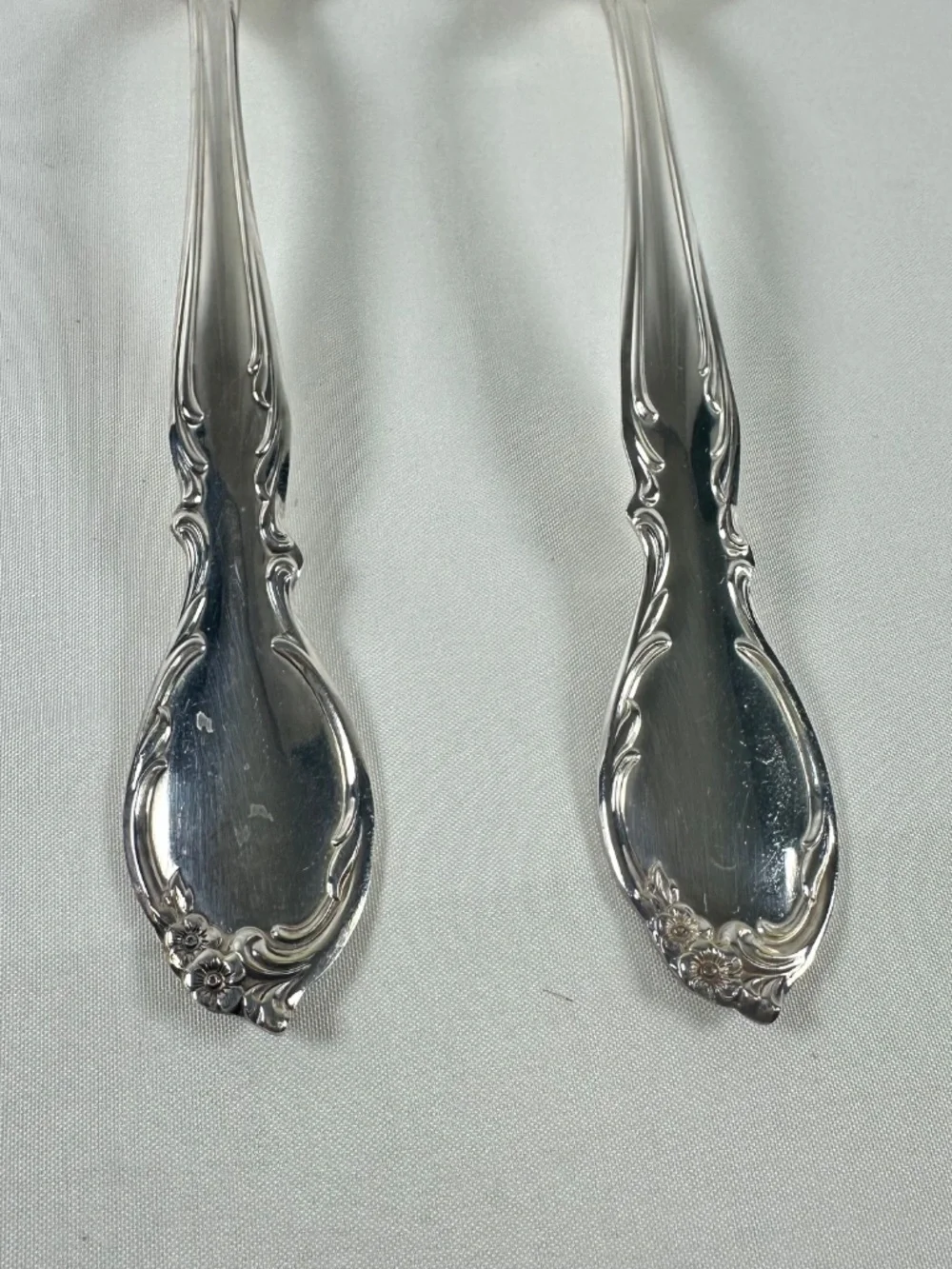 Hostess Set, Spoon & Fork Moonlight Pattern, 1959, Wm. Rogers IS,  Silver plate